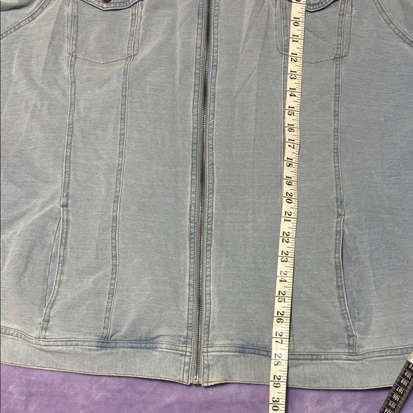 D&co Stylish Light Gray Jean Jacket - Picture 9 of 11